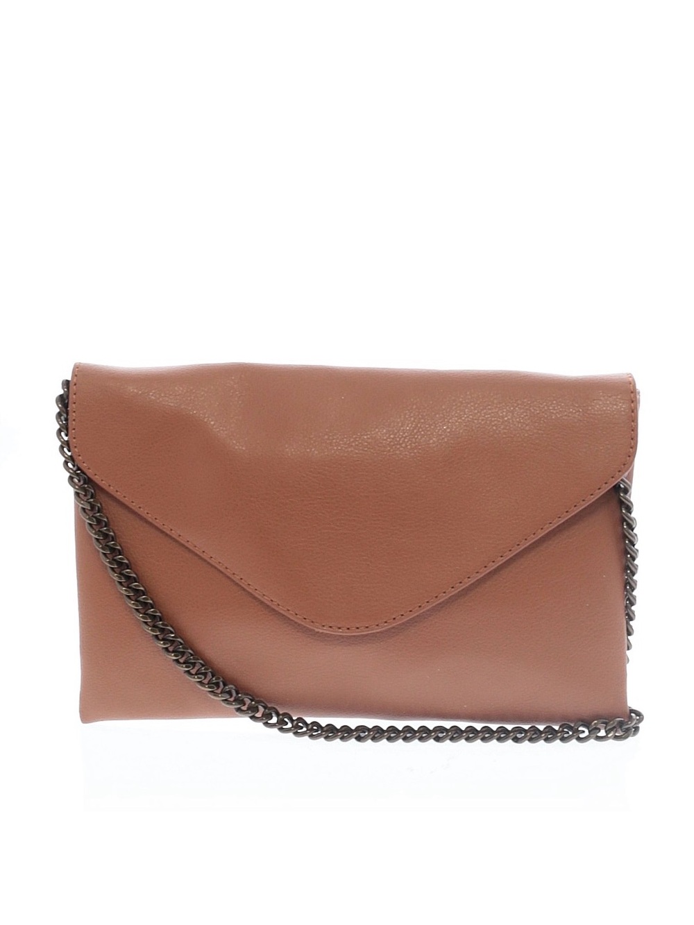J. Crew Envelope Chain Strap Crossbody Bag in Brown (10.25” x 6.75” Size)